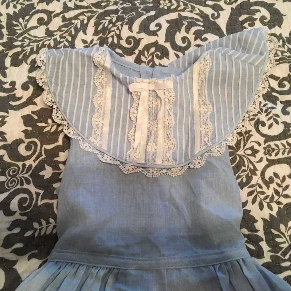Vintage 80s Peaches 'N Cream kids dress spring summer Easter